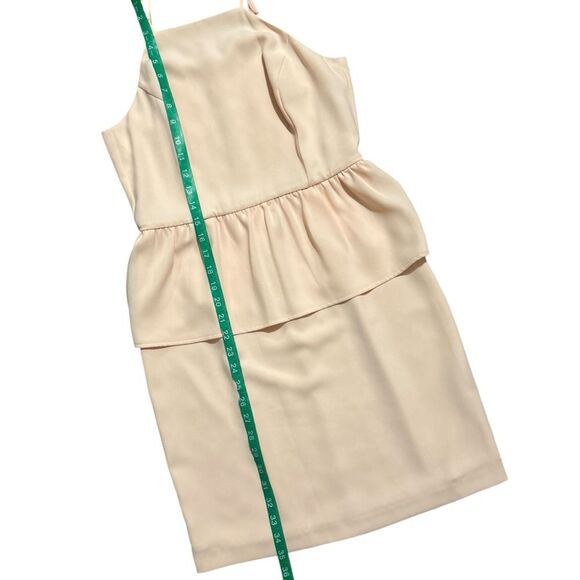 GIANNI BINI NWT Pale Pink Sleeveless Peplum Waist Dress 6 - Picture 6 of 10